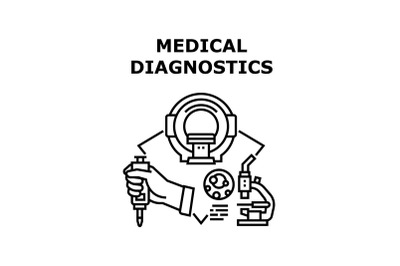 Medical diagnostics icon vector illustration