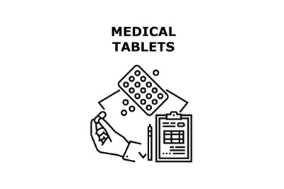 Medical tablets icon vector illustration