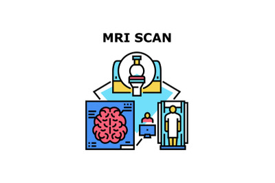 Mri scan icon vector illustration
