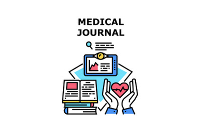 Medical journal icon vector illustration