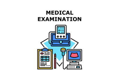 Medical examination icon vector illustration