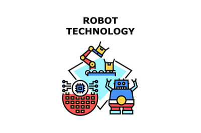 Robot technology icon vector illustration