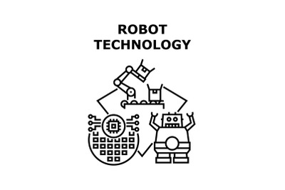 Robot technology icon vector illustration