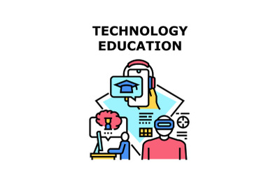 Technology education icon vector illustration