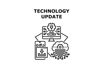 Technology update icon vector illustration