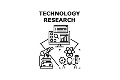 Technology research icon vector illustration