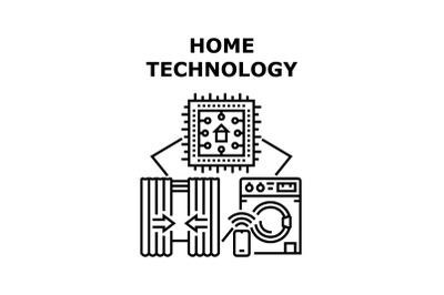 Home technology icon vector illustration