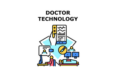 Doctor technology icon vector illustration