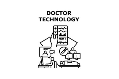 Doctor technology icon vector illustration