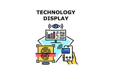 Technology display icon vector illustration