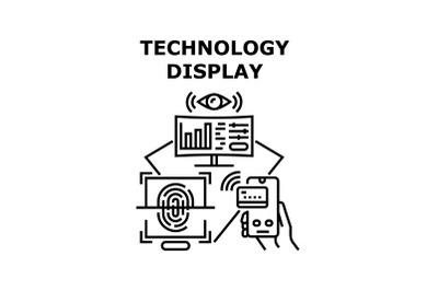 Technology display icon vector illustration