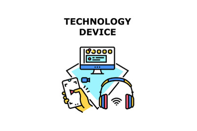 Technology device icon vector illustration