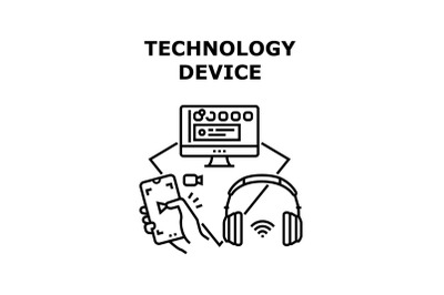 Technology device icon vector illustration