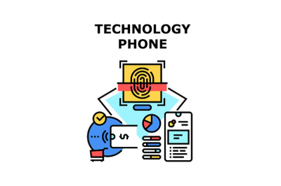 Technology phone icon vector illustration