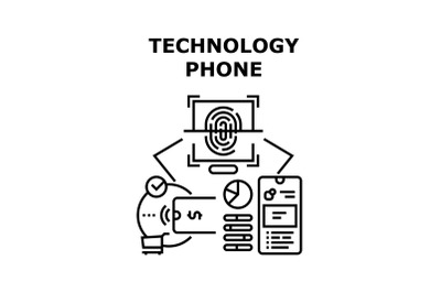 Technology phone icon vector illustration