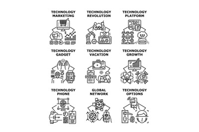 Technology business concept icon vector illustration