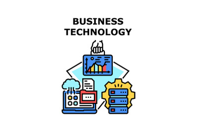 Business Technology icon vector illustration