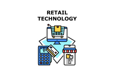 Retail Technology icon vector illustration