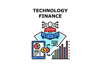 Technology finance icon vector illustration