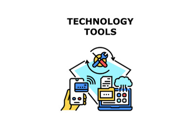 Technology tools icon vector illustration