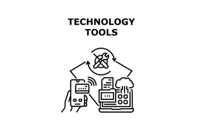 Technology tools icon vector illustration