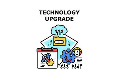 Technology upgrade icon vector illustration