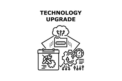 Technology upgrade icon vector illustration