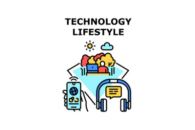 Technology lifestyle icon vector illustration