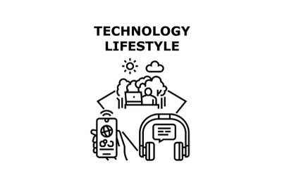 Technology lifestyle icon vector illustration