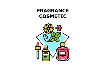 Fragrance Cosmetic Concept Color Illustration