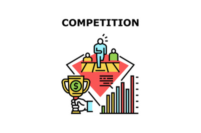 Competition Vector Concept Color Illustration