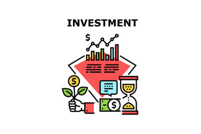 Investment Money Vector Concept Color Illustration