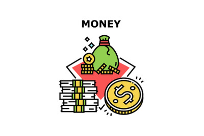 Money Finance Vector Concept Color Illustration