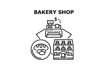 Bakery Shop Vector Concept Color Illustration
