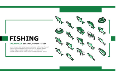 Commercial Fishing Aquaculture Landing Header Vector