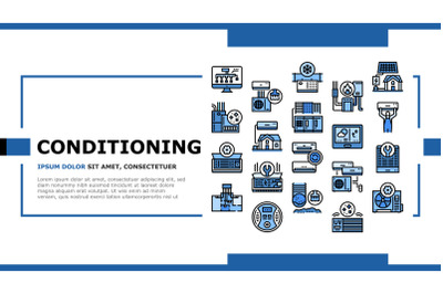 Conditioning System Electronics Landing Header Vector