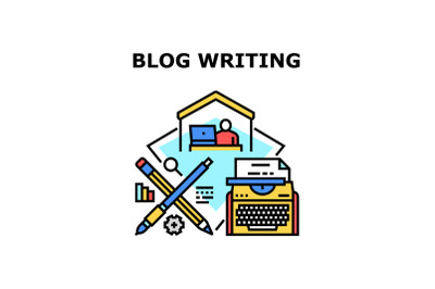 Blog writing icon vector illustration