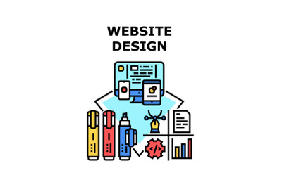 Website design icon vector illustration