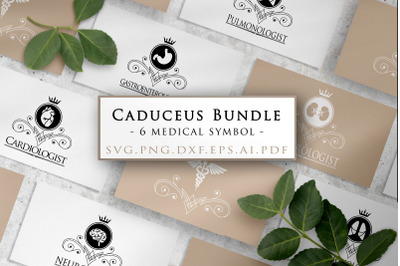 Caduceus svg, Medical Symbol SVG BUNDLE