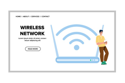 Wireless Network Connection Smartphone Vector