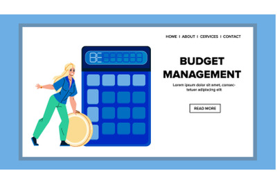 Budget Management And Planning Accountant Vector