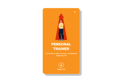 Personal Trainer Teaching Students Business Vector