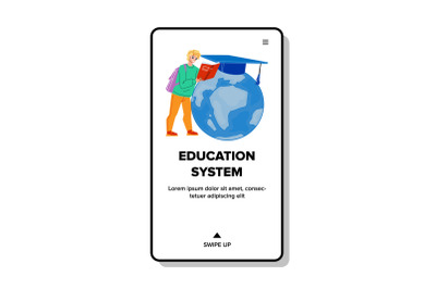 Education System For Teaching Pupil Teen Vector