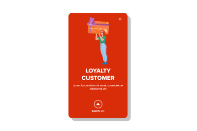 Loyalty Customer Store Service And Support Vector