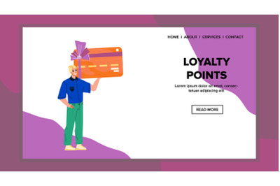 Loyalty Points Gift For Payment In Market Vector