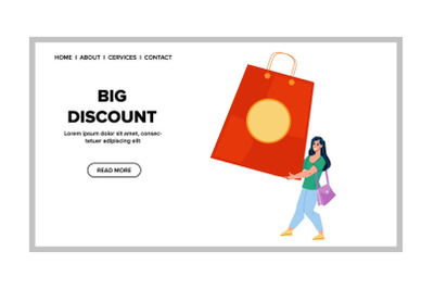 Big Discount Store Special Offer For Client Vector