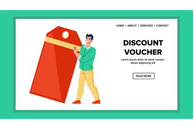 Discount Voucher For Purchasing In Store Vector