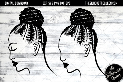 Afro Hair - Braided Bun