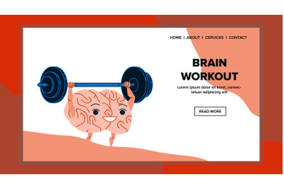 Brain Workout And Making Sport Exercise Vector