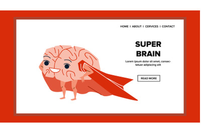 Super Brain With Success Knowledge And Idea Vector